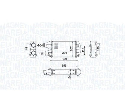 MAGNETI MARELLI Intercooler 351319204510 per ripristinare il corretto funzionamento del componente