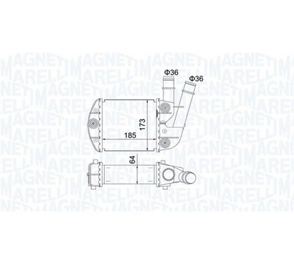 MAGNETI MARELLI Intercooler 351319204620 per ripristinare il corretto funzionamento del componente