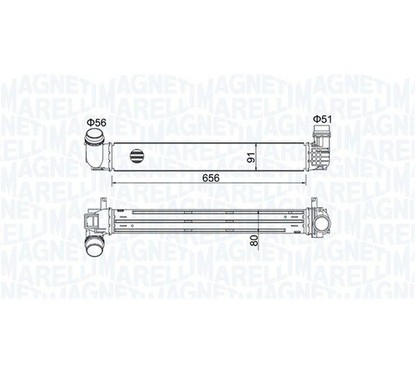 MAGNETI MARELLI Intercooler 351319204730 per ripristinare il corretto funzionamento del componente