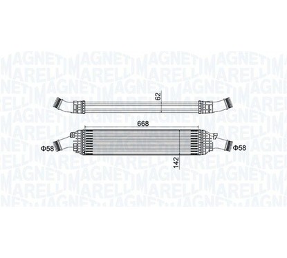 MAGNETI MARELLI Intercooler 351319204820 per ripristinare il corretto funzionamento del componente