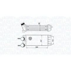 MAGNETI MARELLI Intercooler 351319204920 per ripristinare il corretto funzionamento del componente