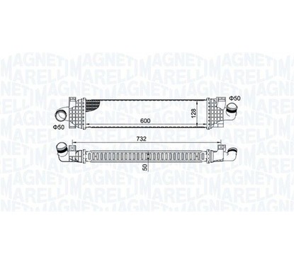MAGNETI MARELLI Intercooler 351319204980 per ripristinare il corretto funzionamento del componente