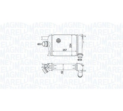 MAGNETI MARELLI Intercooler 351319205170 per ripristinare il corretto funzionamento del componente