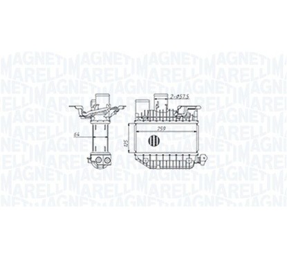 MAGNETI MARELLI Intercooler 351319205310 per ripristinare il corretto funzionamento del componente