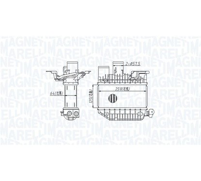 MAGNETI MARELLI Intercooler 351319205310