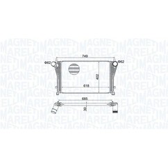 MAGNETI MARELLI Intercooler 351319205370 per ripristinare il corretto funzionamento del componente
