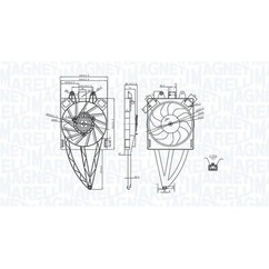 MAGNETI MARELLI Ventola, Raffreddamento motore 069422716010