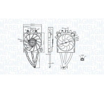 MAGNETI MARELLI Ventola, Raffreddamento motore 069422716010