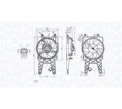 MAGNETI MARELLI Ventola, Raffreddamento motore 069422818010