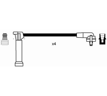 NGK Kit cavi accensione 0642 per ripristinare il corretto funzionamento del componente