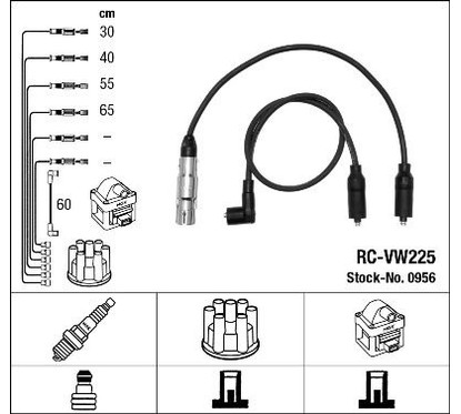 NGK Kit cavi accensione 0956