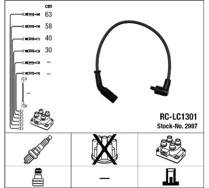 NGK Kit cavi accensione 2997