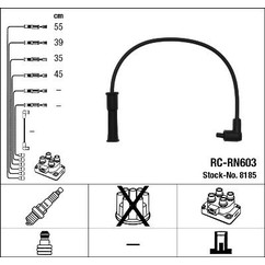 NGK Kit cavi accensione 8185