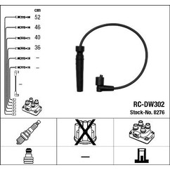 NGK Kit cavi accensione 8276
