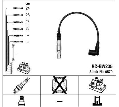 Ngk 0579 - Cavi Rc-Bw235