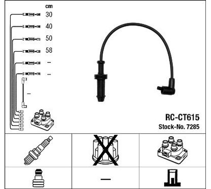 Ngk 7285 - Cavi Rc-Ct615