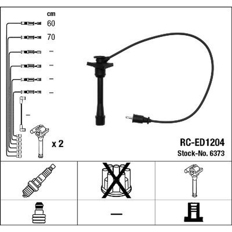 Ngk 6373 - Cavi Rc-Ed1204