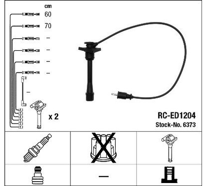 Ngk 6373 - Cavi Rc-Ed1204 per ripristinare il corretto funzionamento del componente