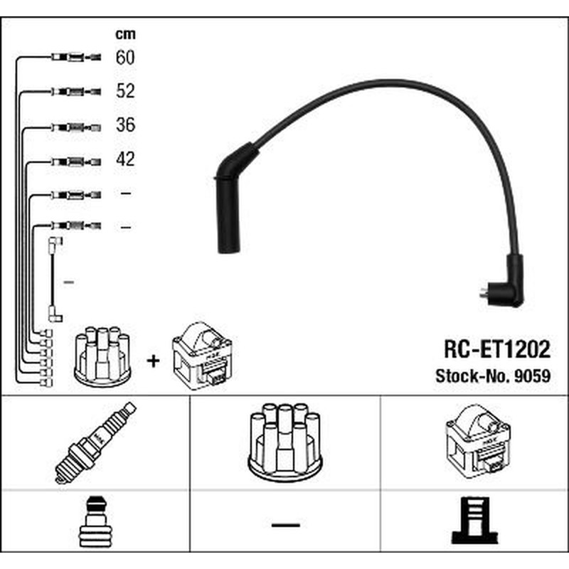 Ngk 9059 - Cavi Rc-Et1202