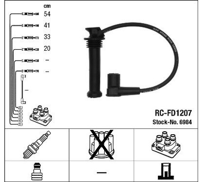 Ngk 6984 - Cavi Rc-Fd1207