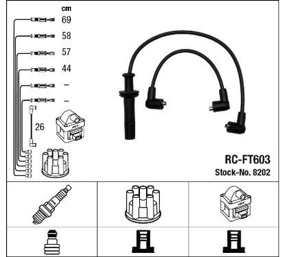 Ngk 8202 - Cavi Rc-Ft603