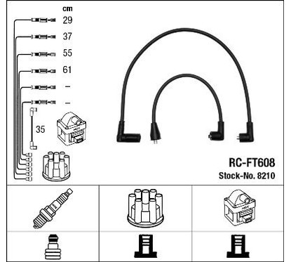 Ngk 8210 - Cavi Rc-Ft608 per ripristinare il corretto funzionamento del componente