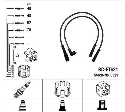 Ngk 8523 - Cavi Rc-Ft621