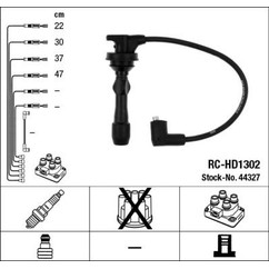 NGK Kit cavi accensione 44327 per ripristinare il corretto funzionamento del componente