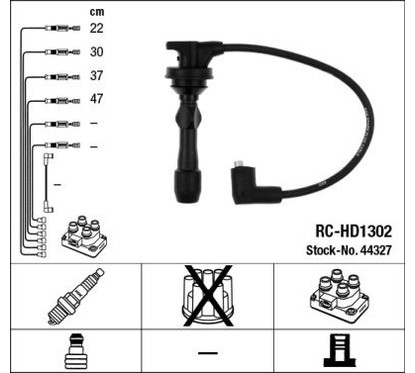NGK Kit cavi accensione 44327 per ripristinare il corretto funzionamento del componente