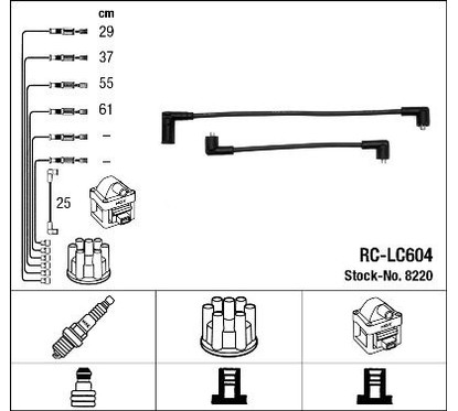 Ngk 8220 - Cavi Rc-Lc604