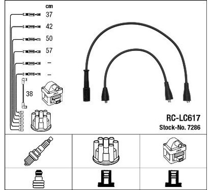 Ngk 7286 - Cavi Rc-Lc617