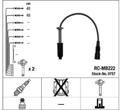 Ngk 0757 - Cavi Rc-Mb222