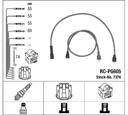 Ngk 7376 - Cavi Rc-Pg605