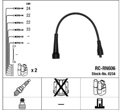 Ngk 8234 - Cavi Rc-Rn606