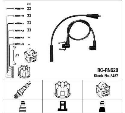 Ngk 8487-Renault Twingo/Clio 1.2 Rc-Rn620