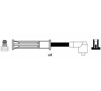 Ngk 7200 - Cavi Rc-Rn658 per ripristinare il corretto funzionamento del componente