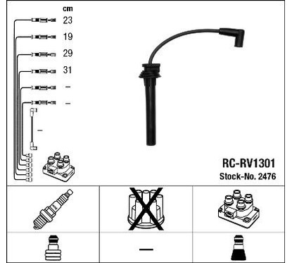 Ngk 2476 - Cavi Rc-Rv1301
