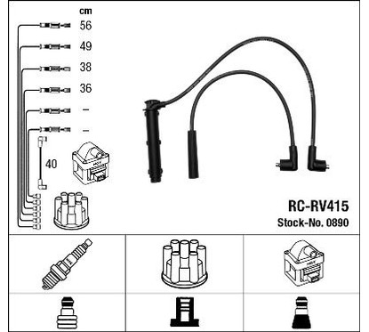 Ngk 0890 - Cavi Rc-Rv415