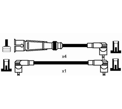 Ngk 0950 - Cavi Rc-Vw219 per ripristinare il corretto funzionamento del componente