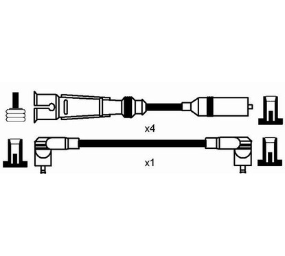 Ngk 8262 - Cavi Rc-Vw242 per ripristinare il corretto funzionamento del componente