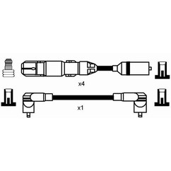 Ngk 7318 - Cavi Rc-Vw912 per ripristinare il corretto funzionamento del componente