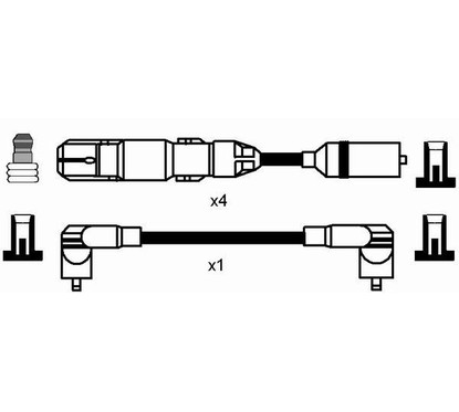 Ngk 7318 - Cavi Rc-Vw912 per ripristinare il corretto funzionamento del componente