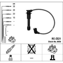 Ngk 9856 - Cavi Rc-Ze21 per ripristinare il corretto funzionamento del componente