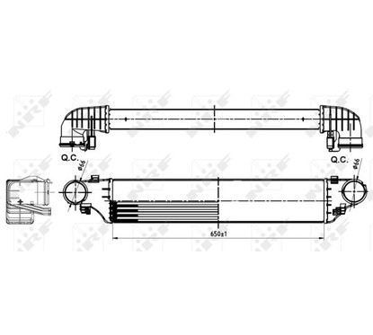 Nrf Mercedes Mercedes C160 04- 30164A per ripristinare il corretto funzionamento del componente