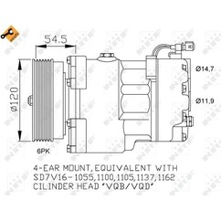 Nrf Compressori Seat 32033 per ripristinare il corretto funzionamento del componente