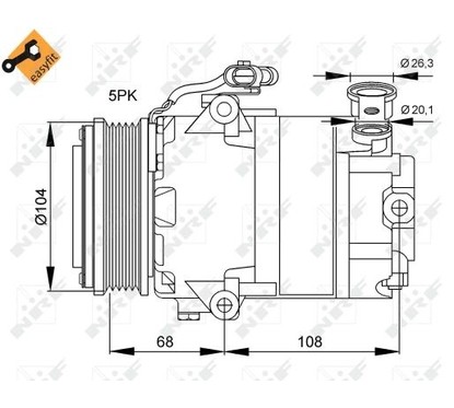 Nrf Compressori Opel 32082 per ripristinare il corretto funzionamento del componente