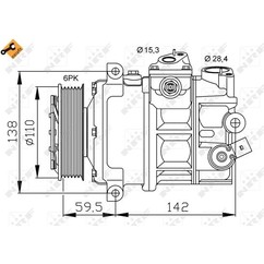 Nrf Compressori Audi 32147 per ripristinare il corretto funzionamento del componente