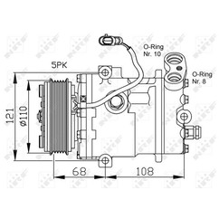 Nrf Compressori Opel 32197 per ripristinare il corretto funzionamento del componente