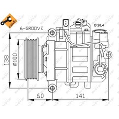 Nrf Compressori Audi 32263 per ripristinare il corretto funzionamento del componente
