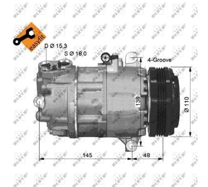 Nrf Compressori Bmw 32493 per ripristinare il corretto funzionamento del componente